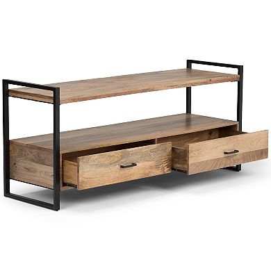Simpli Home Riverside Rustic TV Stand