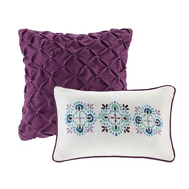 Intelligent Design Adley Boho Reversible Quilt Set with Shams and Decorative Pillows