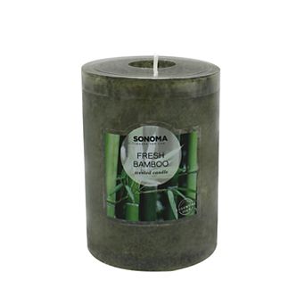 Sonoma Goods For Life® Fresh Bamboo 4" x 3" Pillar Candle