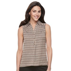 Petite Dana Buchman Smocked High-Low Tank