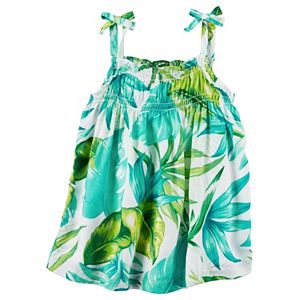 Girls 4-8 Carter's Print Smocked Tank Top