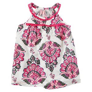 Baby Girl Carter's Print Fringe Tank Top
