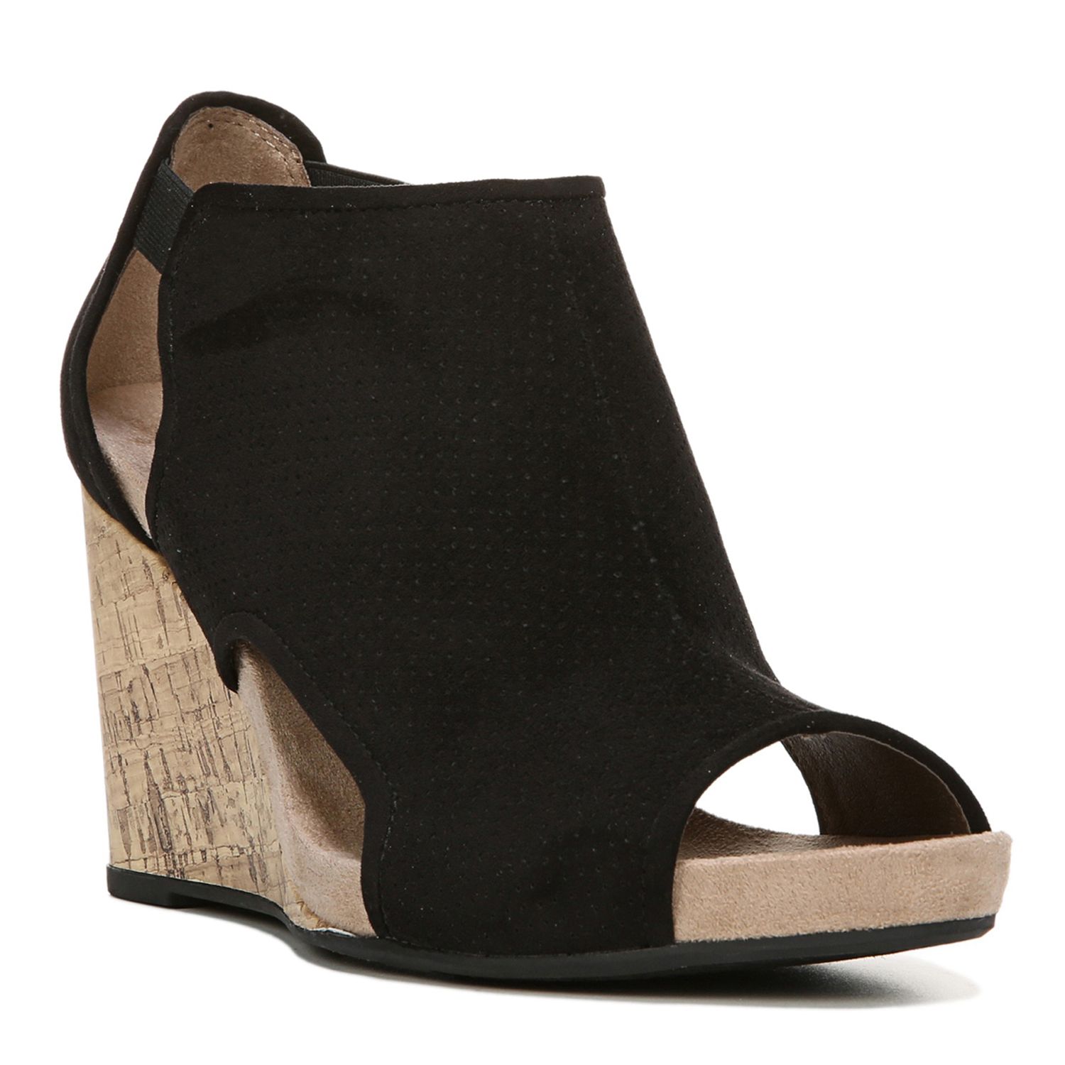 lifestride black wedges