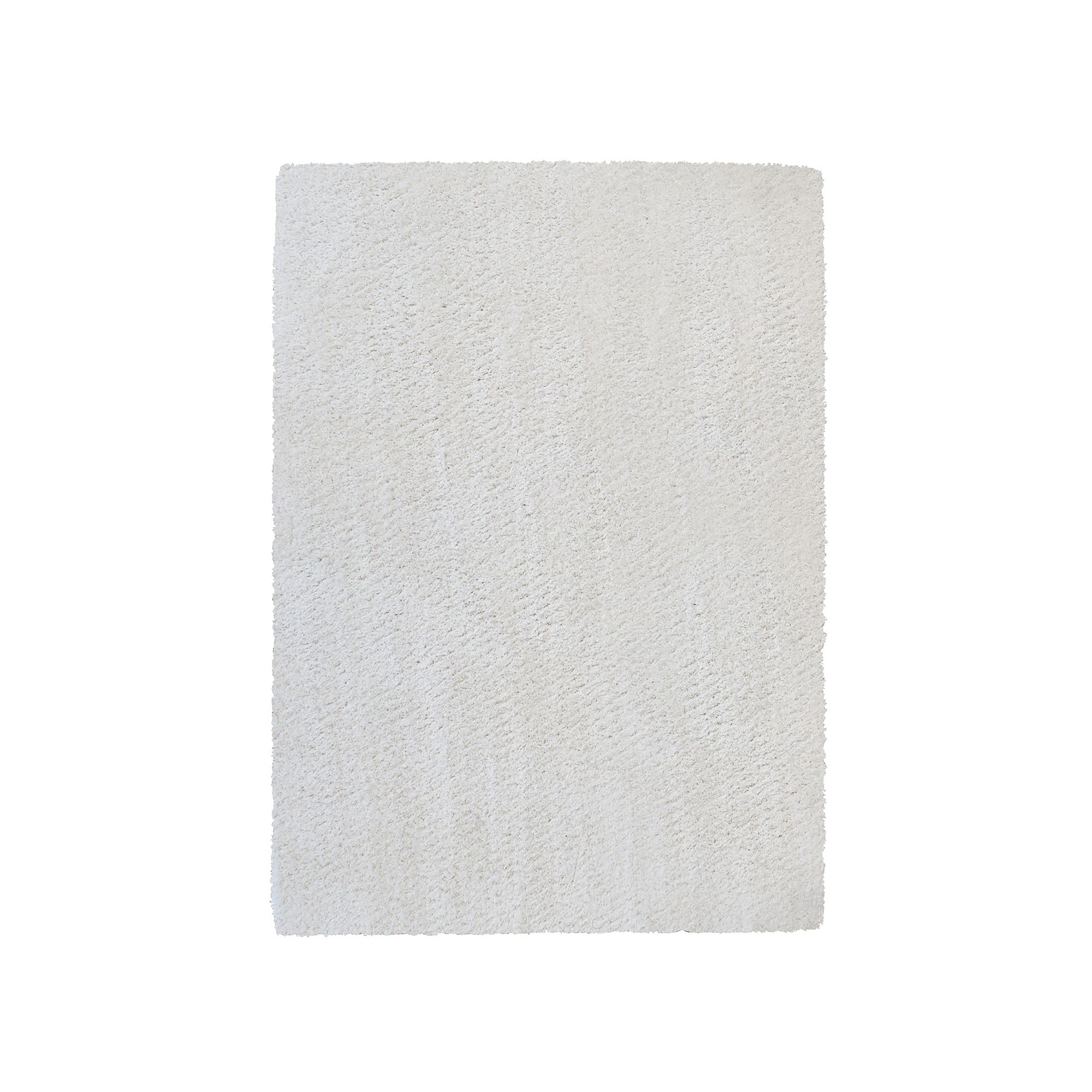 Gertmenian Micro Shaggy Luxury Solid Shag Rug, Ivory