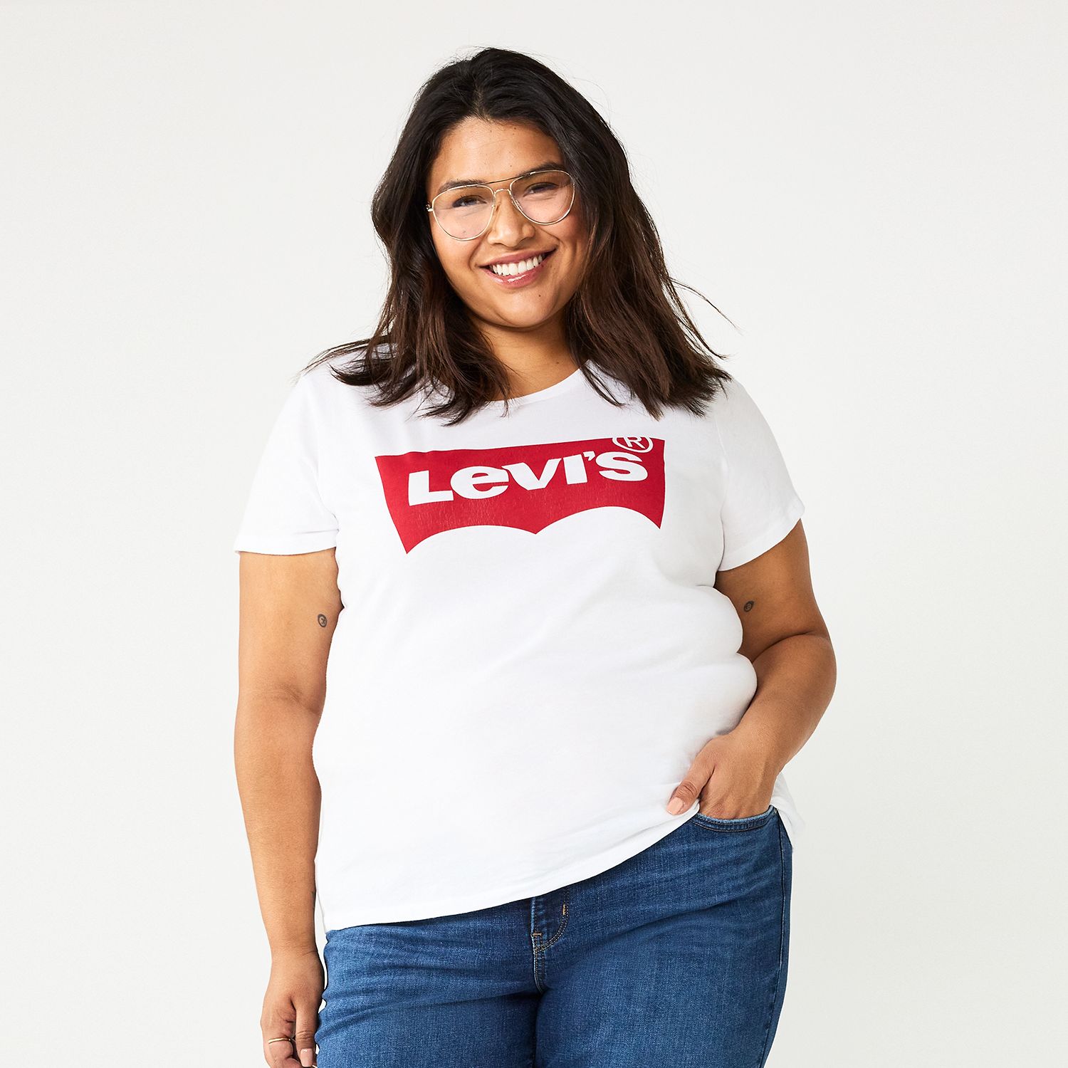 Image for Levi's Plus Size Logo Tee at Kohl's.