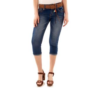 Juniors' Wallflower Luscious Curvy Capri Jeans