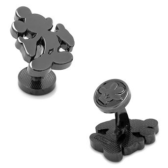 Disney's Mickey Mouse Silhouette Black Cuff Links