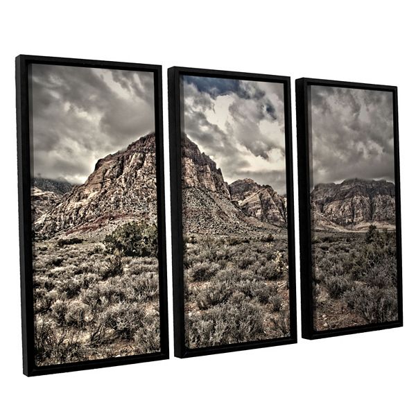 ArtWall ''No Distractions'' Vertical Framed Wall Art 3-piece Set