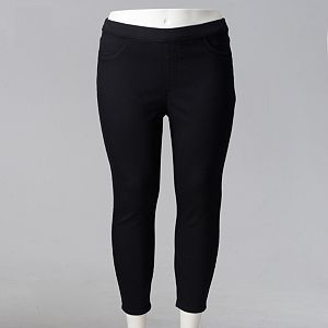 Plus Size Simply Vera Vera Skinny Capri Jeggings