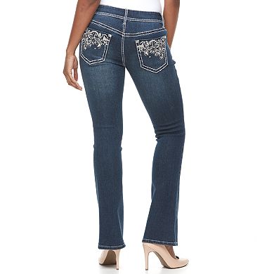 Women's Apt. 9® Embellished Midrise Bootcut Jeans