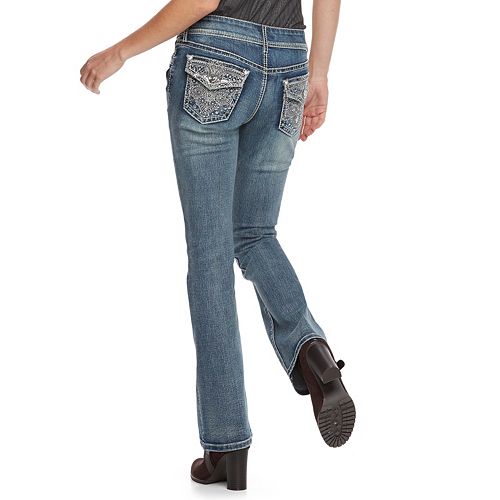 Women's Apt. 9® Embellished Midrise Bootcut Jeans
