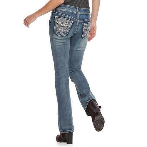 Women's Apt. 9® Embellished Midrise Bootcut Jeans