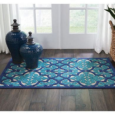 Nourison Aloha Grand Escape Quatrefoil Indoor Outdoor Rug