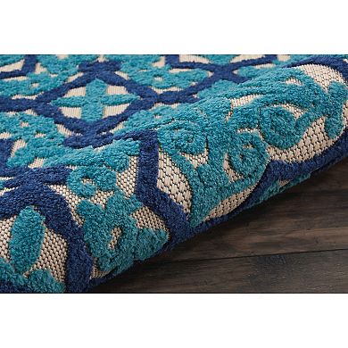 Nourison Aloha Grand Escape Quatrefoil Indoor Outdoor Rug