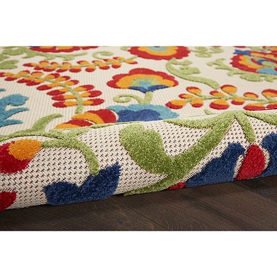 Nourison Aloha Floral Frenzy Indoor Outdoor Rug