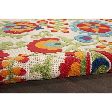 Nourison Aloha Floral Frenzy Indoor Outdoor Rug