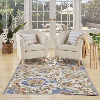 Nourison Aloha Floral Frenzy Indoor Outdoor Rug