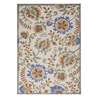 Nourison Aloha Floral Frenzy Indoor Outdoor Rug