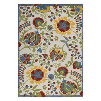Nourison Aloha Floral Frenzy Indoor Outdoor Rug