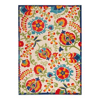 Nourison Aloha Floral Frenzy Indoor Outdoor Rug