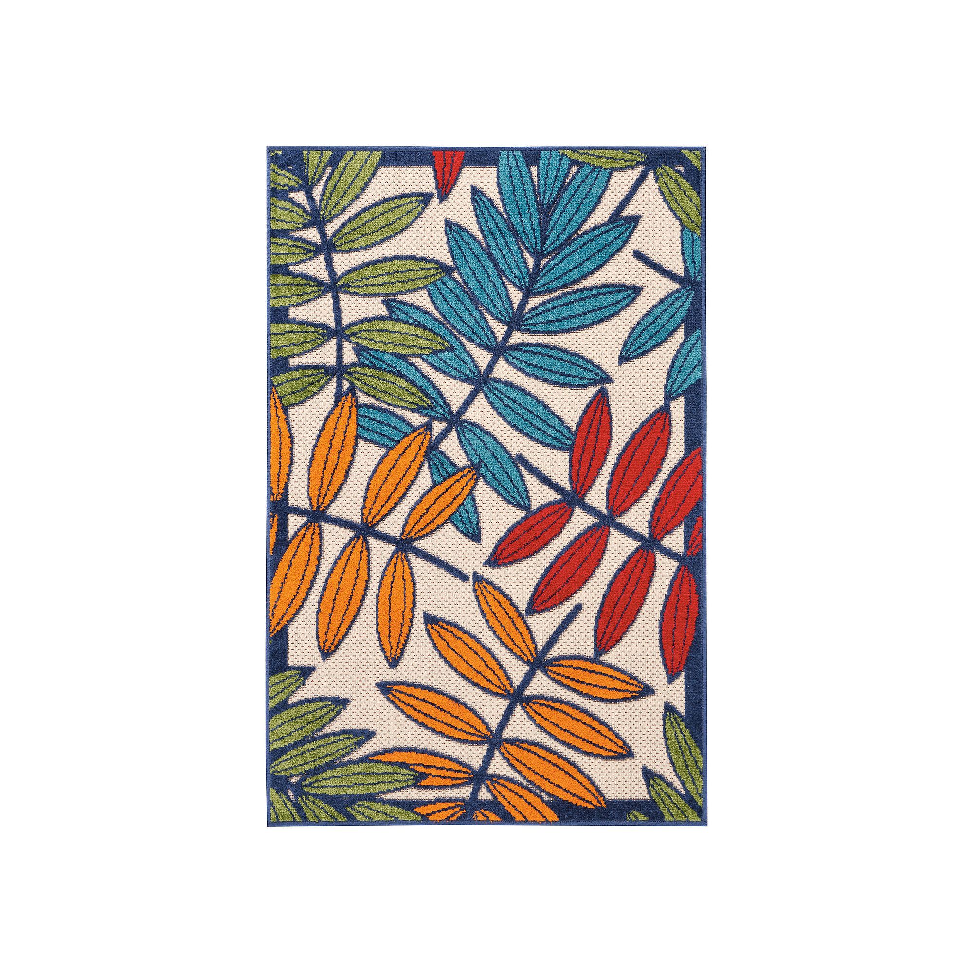 Nourison Aloha Great Vines Indoor Outdoor Rug, Multicolor