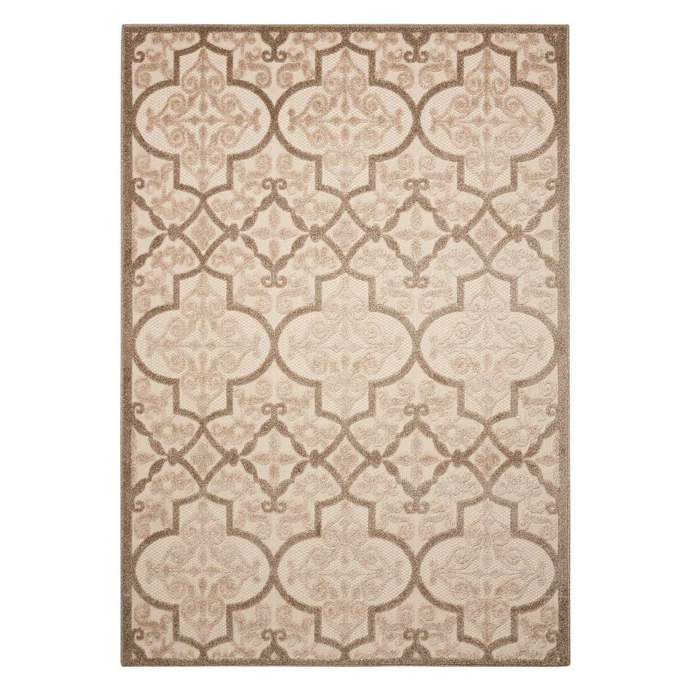 Nourison Aloha Grand Escape Quatrefoil Indoor Outdoor Area Rug - 9'3 ...