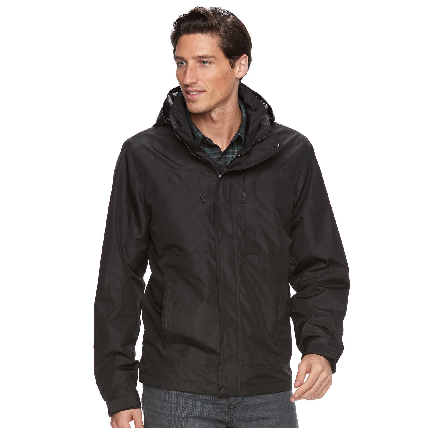 kohls mens rain jacket