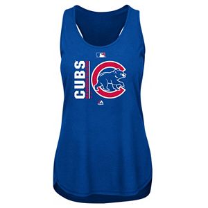 Women's Majestic Chicago Cubs AC Team Icon Tank Top