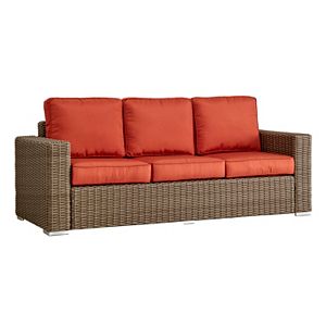HomeVance Wicker Patio Sofa