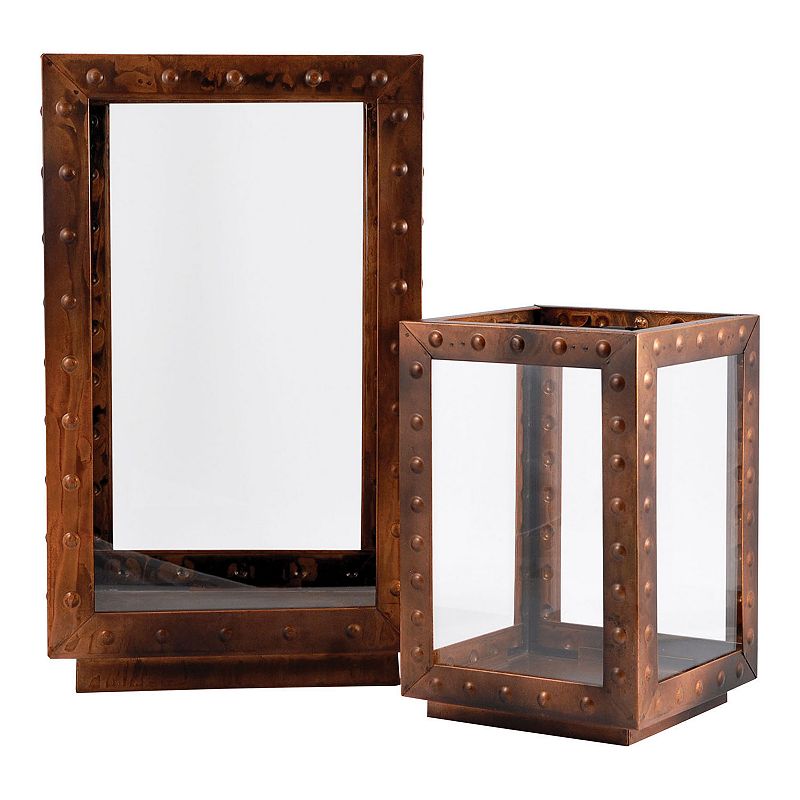 UPC 769072401671 product image for Pomeroy Alpine Indoor / Outdoor Lantern Table Decor 2-piece Set, Brown | upcitemdb.com