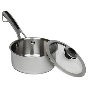 Revere Copper Confidence Core Stainless Steel Sauce Pot with Lid