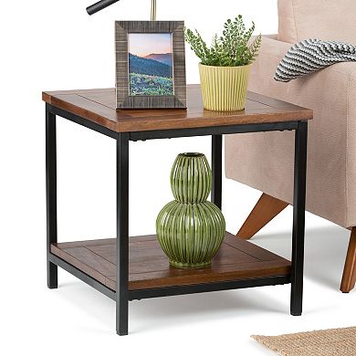 Simpli Home Skyler Industrial End Table