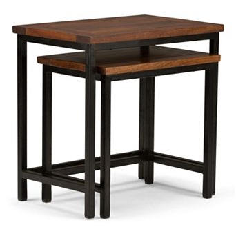 Simpli Home Skyler Nesting End Table 2 pc Set