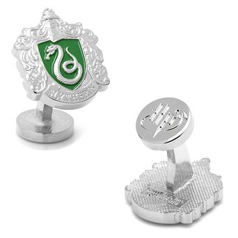 Men's Cuff Links, Inc. Harry Potter Slytherin Crest Cuff Links