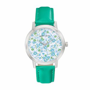 Laura Ashley Women's Crystal Floral Watch