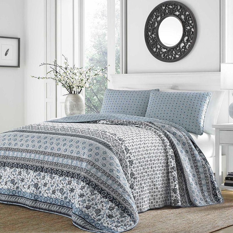 64783941 Stone Cottage Bexley Quilt Set, Blue, Twin sku 64783941