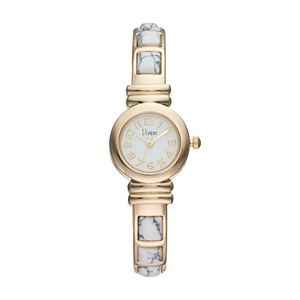 Vivani Women's White Howlite Stainless Steel Cuff Watch