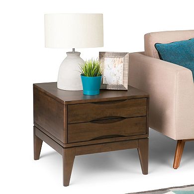 Simpli Home Harper 2-Drawer End Table