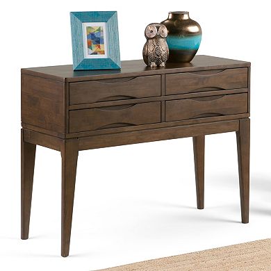Simpli Home Harper 4-Drawer Console Table