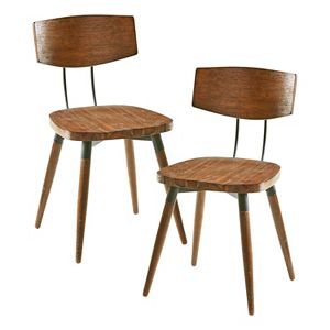 INK+IVY Frazier Wood Dining Chair 2-piece Set