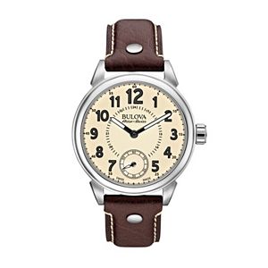 Bulova Men's Accu Swiss Leather Mechanical Watch - 63A121