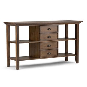 Simpli Home Redmond 4-Drawer Console Table