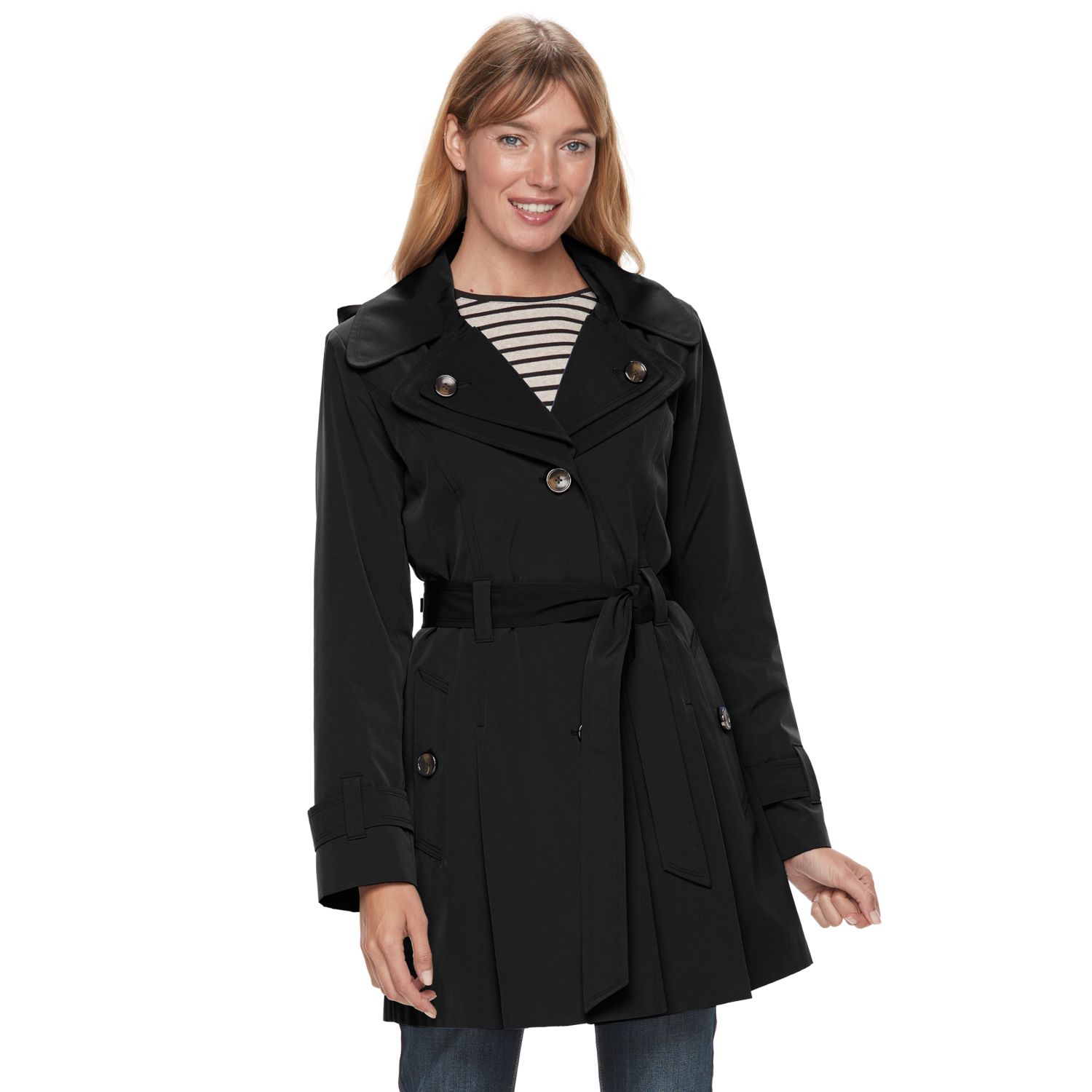 women's tower by london fog hooded rain jacket