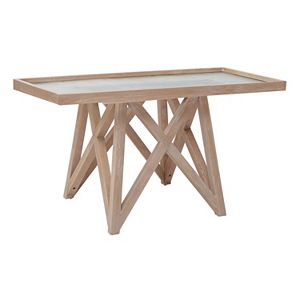 INK+IVY Wyatt Frosted Glass Console Table