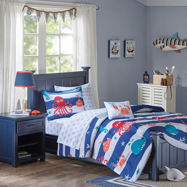 Home Textile Mermaid Under The Sea Bedding Sets Single King Duvet Cover Cartoon Fish Bed Set Kids Girls Bedspreads Comforter Set Bedding Sets Aliexpress