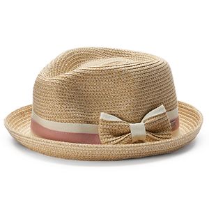 Betmar Joanne Striped Band Fedora
