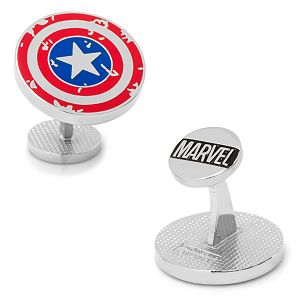 Marvel Comics Captain America Distressed Shield Cuff Links
