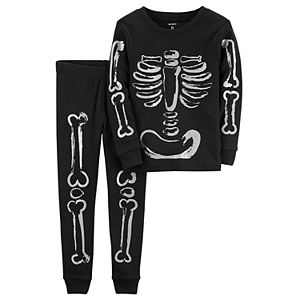 Baby Carter's Halloween Skeleton Top & Bottoms Pajama Set