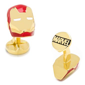 Men's Marvel Comics 3D Iron Man Mask Cuff Links