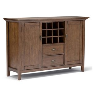 Simpli Home Redmond Sideboard Buffet & Wine Rack